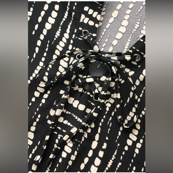 BloomChic Plus Size Shirt Collar Striped Tab Sleeve Blouse - Picture 5 of 8